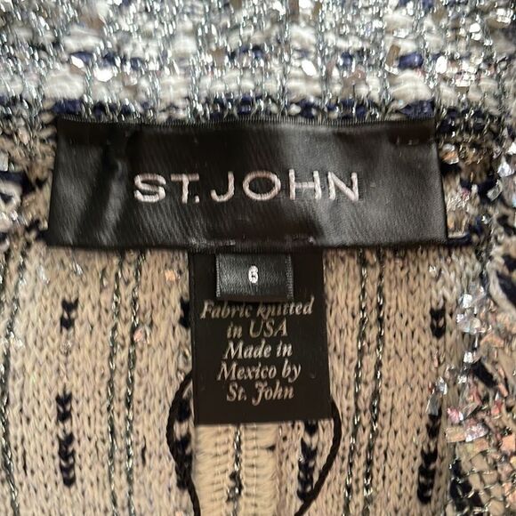 St. John Tweed Metallic Jacket‎ - Picture 5 of 8